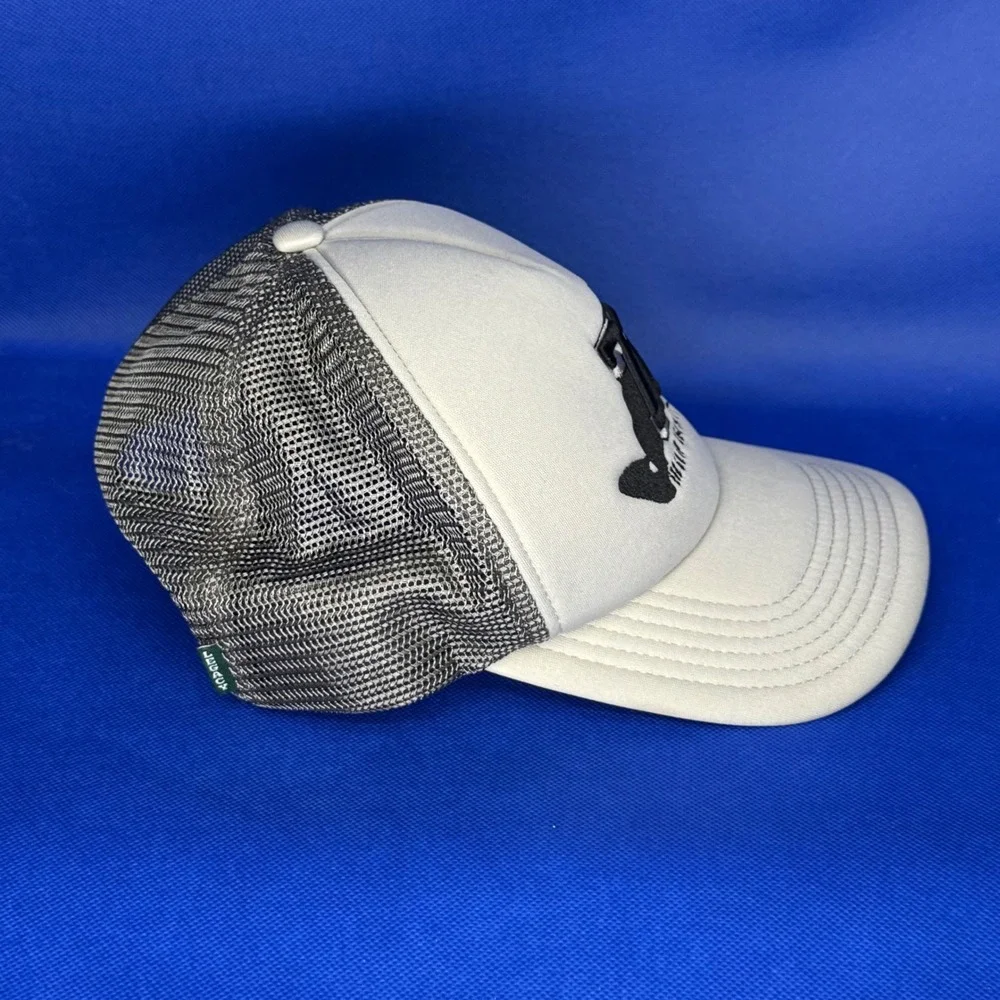 Slip 77 Varsity Surf Trucker Dad Hat Grey Marthas Vineyard NEW Coastal Retro Cap
